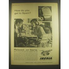 1965 Iberia Airlines Ad - How do you get to Spain?