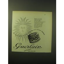 1948 Guerlain Shalimar Face Powder Ad - The face powder so richly perfumed