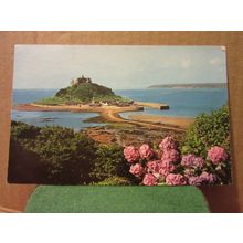 ST MICHAEL'S MOUNT, PENZANCE, CORNWALL used postcard by Jarrold 1965 pm '=