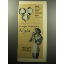 1957 Blue Swan Suspants, Moldikins, Frillikins and Minikins Advertisement