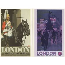 London Heart Of The Empire 2x GWR Railway Poster Postcard s
