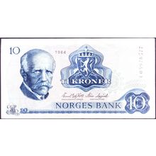 1984 Norway Banknote 10 Kroner