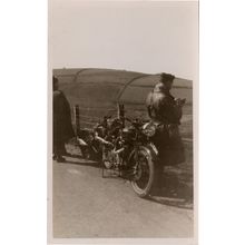 Motorcycle Riders at Beggars Roost Antique Real Photo 1933 Postcard