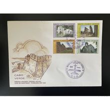 Cabo Verde 1991 Mi. 609 - 612 FDC Ribeira Grande Cidade Velha monuments Turismo
