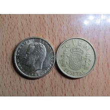 Spain 1988 Juan Carlos 100 Peseta Coin