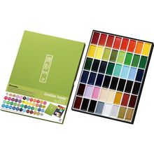 Kuretake GANSAI TAMBI Watercolor Paint Set, 48 Colors, Professional-Quality for
