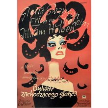 Sunset Boulevard- Polish 1950 Poster Canvas Movie Film Print A0 A1 A2 A3 A4 A5 A