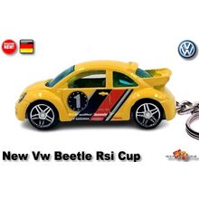 RARE KEYCHAIN YELLOW VW NEW BEETLE