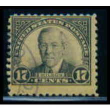 Used 623 17c Woodrow Wilson Barely Clears M09586
