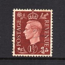 George VI - 1937-47 - 1½d Red-Brown (sg464) Used #2