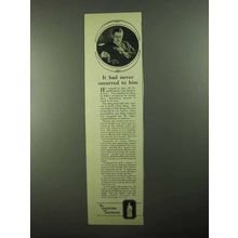 1922 Listerine Antiseptic Ad - It Never Occurred to Him