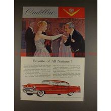 1955 Cadillac Car Ad - Favorite of All Nations, NICE!!