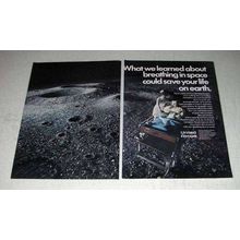1970 United Aircraft Ad - Breathing in Space