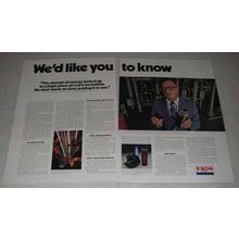 1974 Exxon Oil Ad - We'd Like You To Know