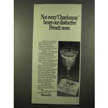 1975 Almaden California Pinot Chardonnay Wine Ad