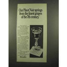 1975 Almaden California Pinot Noir Wine Ad