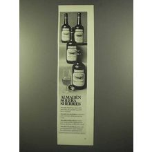 1975 Almaden Sherry Ad - Cocktail, Golden, Cream