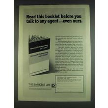 1978 The Bankers Life Ad - Before You Talk to Any Agent