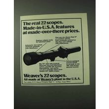 1978 Weaver Scopes Ad - Made-Over-There Prices