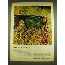 1962 Connecticut General Insurance Ad - How to keep the grass from looking