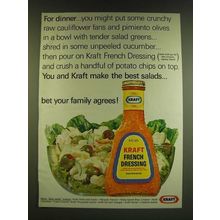 1966 Kraft French Dressing Ad - For dinner