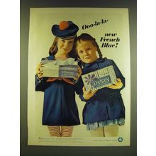 1966 Kleenex Tissues and Delsey Tissue Ad - Ooo-la-la- new French Blue