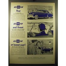 1950 Chevrolet Styleline De Luxe 2-Door Sedan Ad - First in popularity