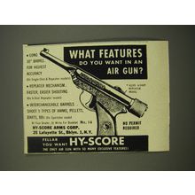 1951 Hy-Score Air Gun Ad - What features do you want in an air gun?
