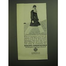 1970 Birger Christensen Fur Coats Ad - don't miss the Royal Guard