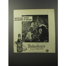 1953 Heineken Beer Advertisement