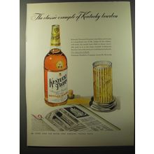 1953 Kentucky Tavern Bourbon Ad - The classic example of Kentucky bourbon