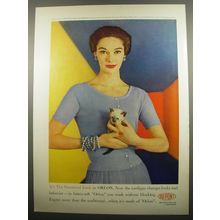 1955 Du Pont Orlon Sweater Ad - It's the Sweatered look in Orlon