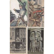Leipzig Krypt German Peasant Revolt 1525 Battle 4x Postcard s