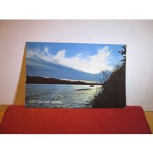 THE GRAND RIVER, CALEDONIA, ONTARIO, CANADA unused vintage postcard =