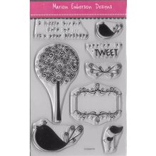 Marion Emberson. Birds & Trees Stamp Set. Stamping Cardmaking Scrapbooking Craft