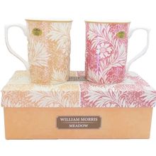 Meadow Fine China Mugs William Morris Design Ceramic Dishwasher & Microwave Safe