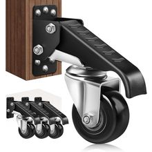SPACECARE Retractable Workbench Casters Kit, Heavy Duty Workbenches Wheels with
