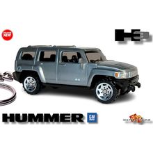 NEW KEYCHAIN SILVER PEWTER HUMMER H3 4x4 CUSTOM Ltd Ed.