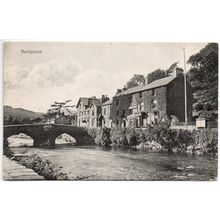 PRINTED POSTCARD OF BEDDGELERT CAERNARVONSHIRE (4332)