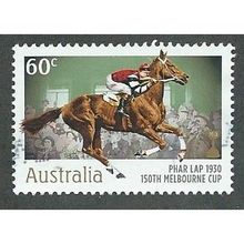AUS 2010 60c 'MELBOURNE CUP -PHAR LAP' FINE USED (EBID36-940