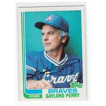 1982 Topps Gaylord Perry baseball card #115 – Braves