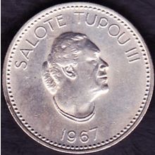 1967 Tonga 10 Seniti Coin