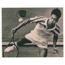 Michael Chang Serving Volley American USA Tennis Champion Rare Postcard