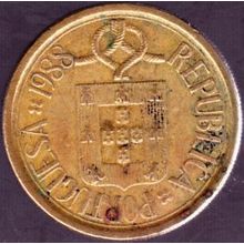 1988 Portugal 10 Escudos Coin