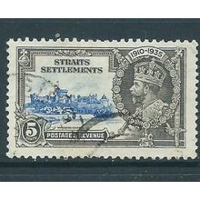 malaya malaysia straits settlements sg256 sg 256 george v fu silver jubilee