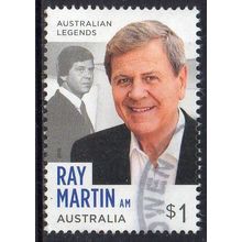 Australia 2018 Australian Legends of Television - Ray Martin $1 Sheet Used