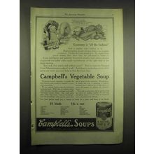 1918 Campbell's Vegetable Soup Ad - All the Fashion