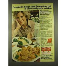 1977 Campbell's Cream Mushroom, Cheddar Cheese Soup Ad