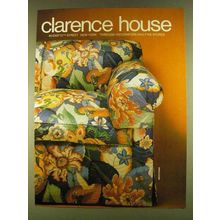 1980 Clarence House Nicotiana Upholstery Ad