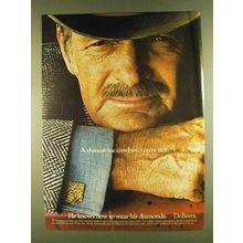 1980 De Beers diamonds Ad - Rhinestone Cowboy Not
